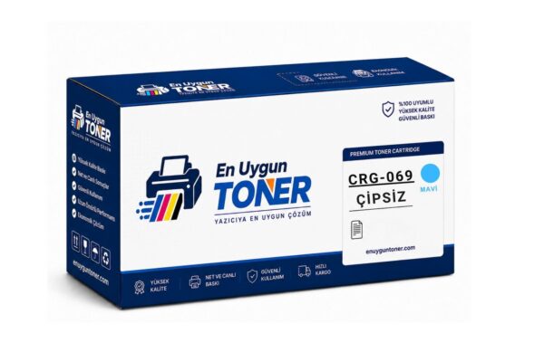 Canon CRG-069-5093C002 Çipli Mavi Toner Canon CRG-069 5093C002 çipsiz mavi cyan muadil toner