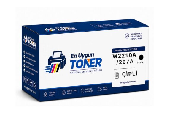 HP 207A W2210A çipli siyah muadil toner