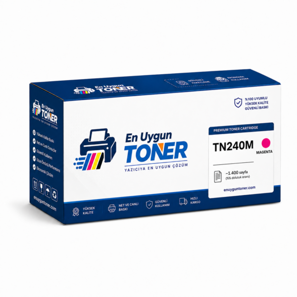 Brother TN240M kırmızı magenta muadil toner
