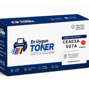 CE403A toner HP 507A kırmızı magenta muadil toner