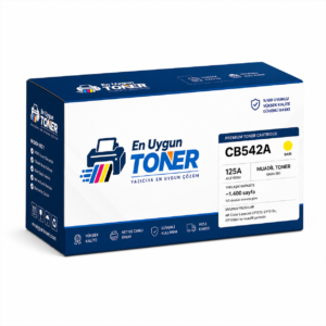 CB542A toner HP 125A muadil toner sarı