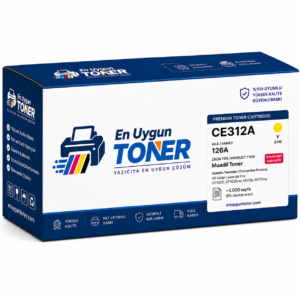 CE312A toner HP 126A muadil toner sarı
