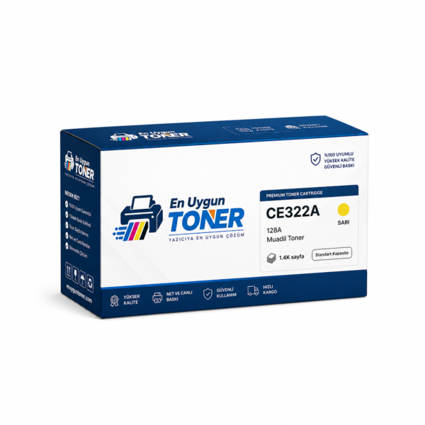 CE322A toner HP 128A muadil toner sarı