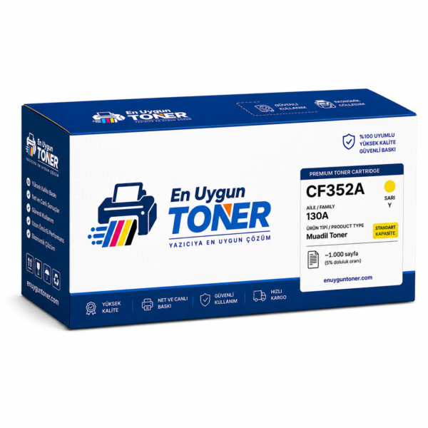 CF352A toner HP 130A muadil toner sarı