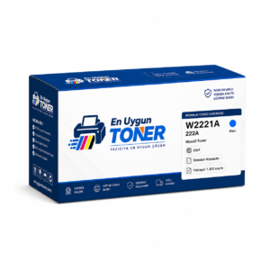 W2221A toner HP 222A muadil toner mavi