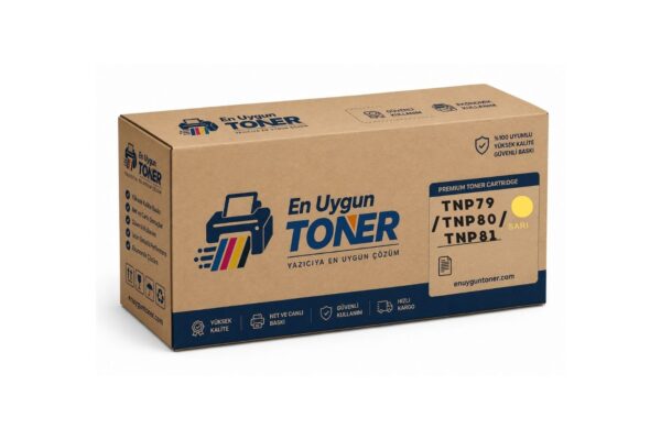 Konica Minolta TNP79 TNP80 TNP81 Sarı Muadil Toner