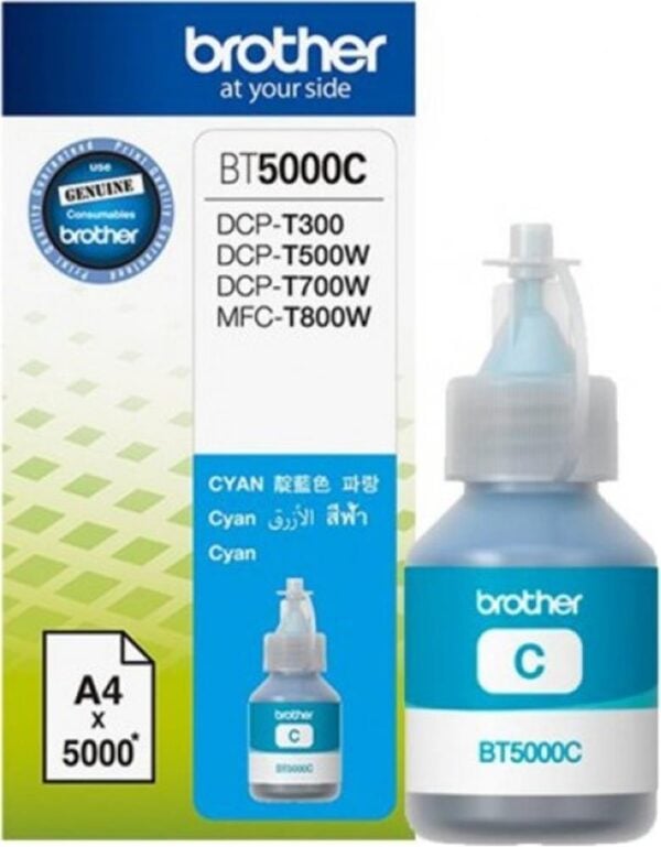 Brother BT5000C Orijinal Mavi Mürekkep Brother BT5000C Cyan Mavi Orijinal Şişe Mürekkep