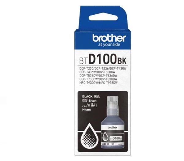 Brother BTD100BK Black Siyah Orijinal Şişe Mürekkep