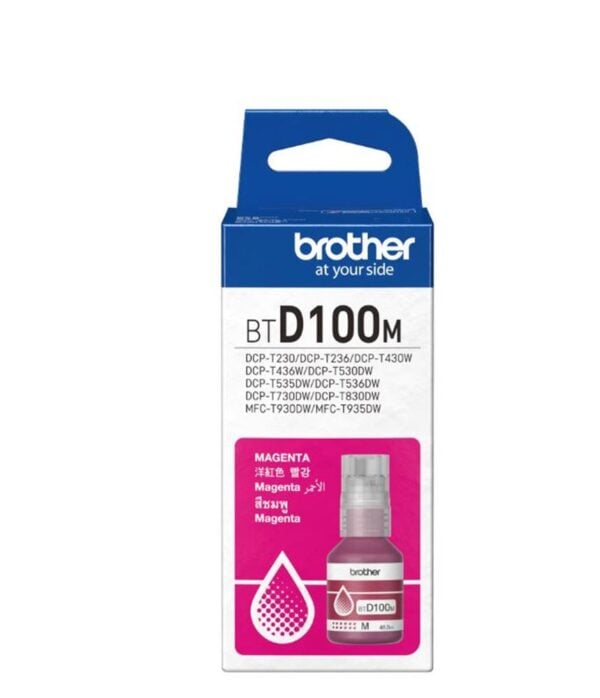 Brother BTD100M Magenta Kırmızı Orijinal Şişe Mürekkep