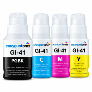 Canon GI-41 4 renk muadil mürekkep seti 350 ML