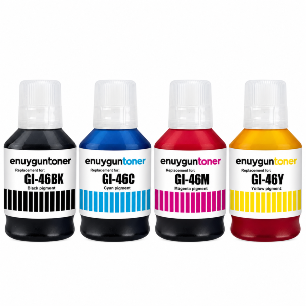 Canon GI-46 4 renk muadil mürekkep seti 575 ML