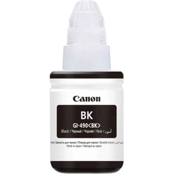 Canon GI-490BK Black Siyah Orijinal Şişe Mürekkep