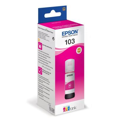 Epson 103 T00S34A Orijinal Kırmızı Mürekkep Epson 103 T00S34A Magenta Kırmızı Orijinal Şişe Mürekkep
