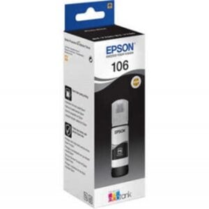 Epson 106 T00R140 Orijinal Foto Siyah Mürekkep Epson 106 T00R140 Photo Black Foto Siyah Orijinal Şişe Mürekkep