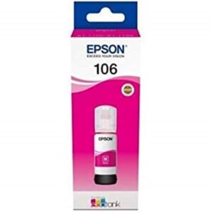 Epson 106 T00R340 Orijinal Kırmızı Mürekkep Epson 106 T00R340 Magenta Kırmızı Orijinal Şişe Mürekkep