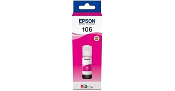 Epson 106 T00R340 Magenta Kırmızı Orijinal Şişe Mürekkep