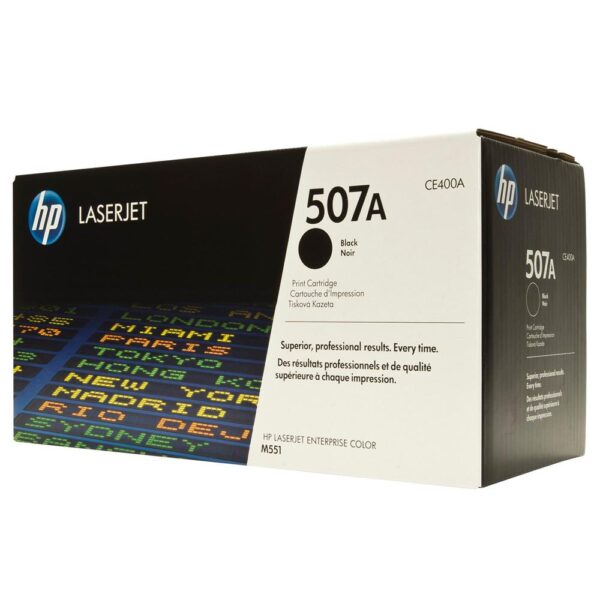 HP 507A CE400A siyah orijinal toner